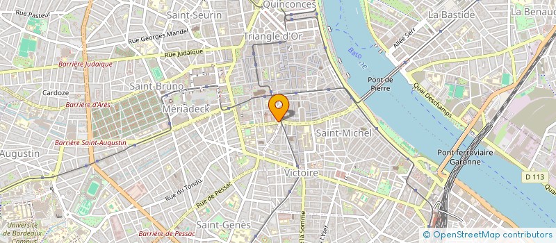 localisation de l'entreprise AQUITAINE COUP DE COEUR ACC  BORDEAUX