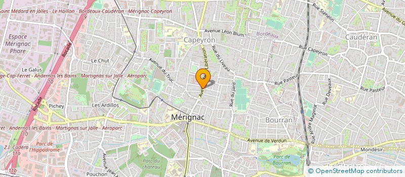 localisation de l'entreprise AQUITAINE COURTAGE à MERIGNAC