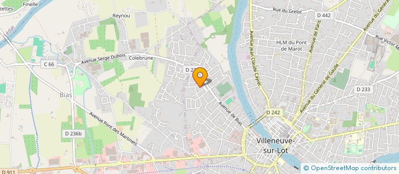 localisation de l'entreprise AQUITAINE COURTAGE  VILLENEUVE-SUR-LOT