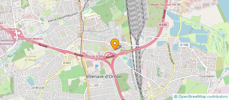 localisation de l'entreprise AQUITAINE D'EDITION ET D'IMPRIMERIE  VILLENAVE-D'ORNON