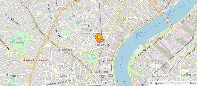 localisation de l'entreprise AQUITAINE DE DEVELOPPEMENT à BORDEAUX