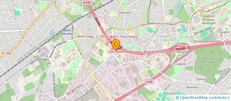 localisation de l'entreprise AQUITAINE DE GESTION à PESSAC
