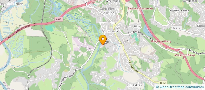 localisation de l'entreprise AQUITAINE DEBOUCHAGE à SAINT-PIERRE-D'IRUBE