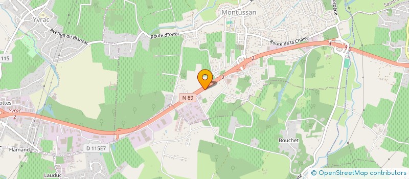 localisation de l'entreprise AQUITAINE DECORS PEINTURES  MONTUSSAN