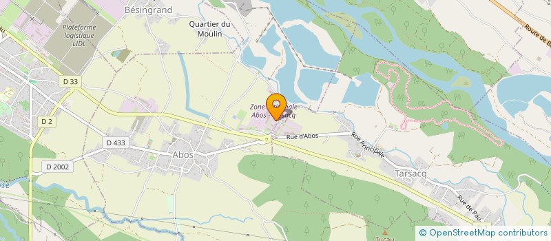 localisation de l'entreprise AQUITAINE DEPANNAGE SERVICE LALAQUE BTP à ABOS