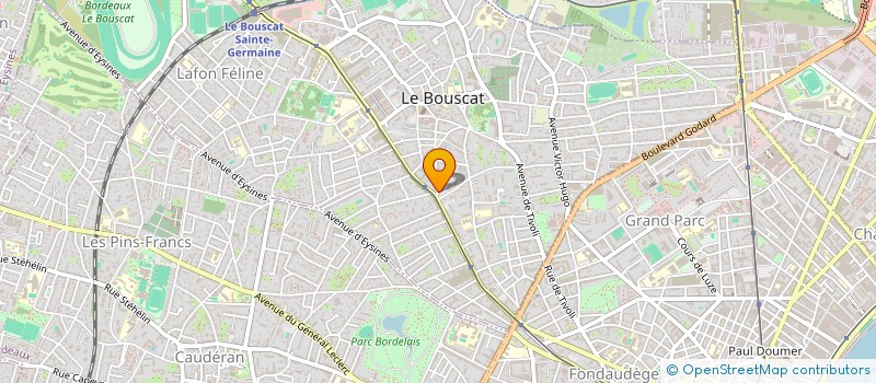 localisation de l'entreprise AQUITAINE DEVELOPPEMENT à LE BOUSCAT
