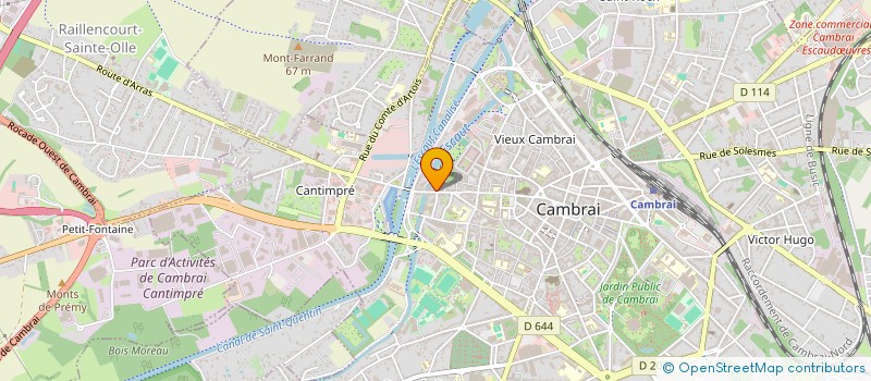 localisation de l'entreprise AQUITAINE DISTRIBUTION à FONTAINE-NOTRE-DAME