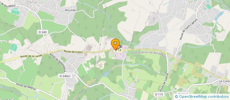 localisation de l'entreprise AQUITAINE DONATSCH EMBALLAGES à SAINT-CAPRAIS-DE-BORDEAUX