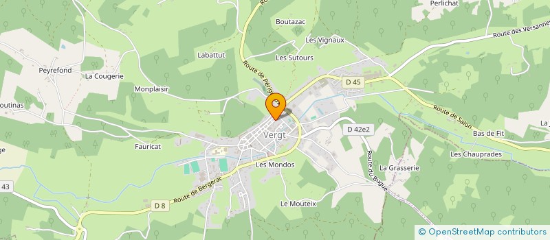 localisation de l'entreprise AQUITAINE DORDOGNE AMBULANCES  VERGT