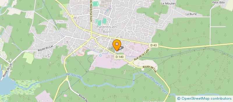 localisation de l'entreprise AQUITAINE ENVIRONNEMENT  PARENTIS-EN-BORN