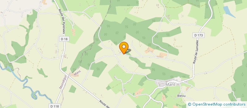 localisation de l'entreprise AQUITAINE ENVIRONNEMENT ET TRAVAUX UNIVERSELS  MANT