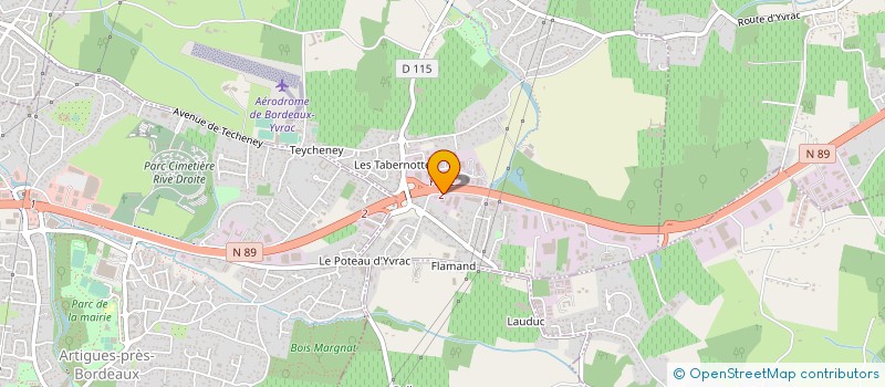 localisation de l'entreprise AQUITAINE EQUIPEMENTS à YVRAC