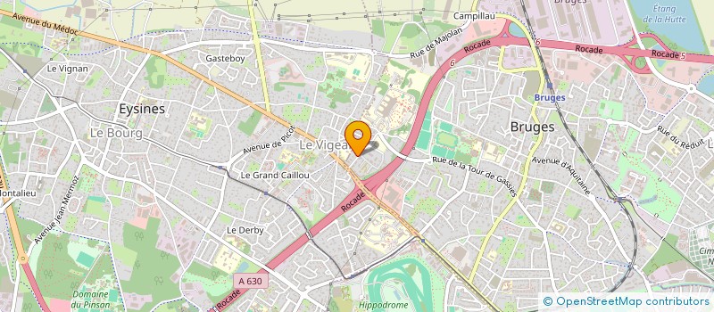localisation de l'entreprise AQUITAINE EXPERTISE à BRUGES