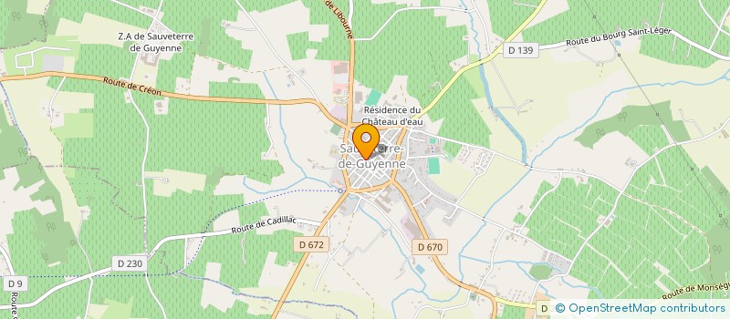 localisation de l'entreprise AQUITAINE EXPERTISE AUDIT  SAUVETERRE-DE-GUYENNE