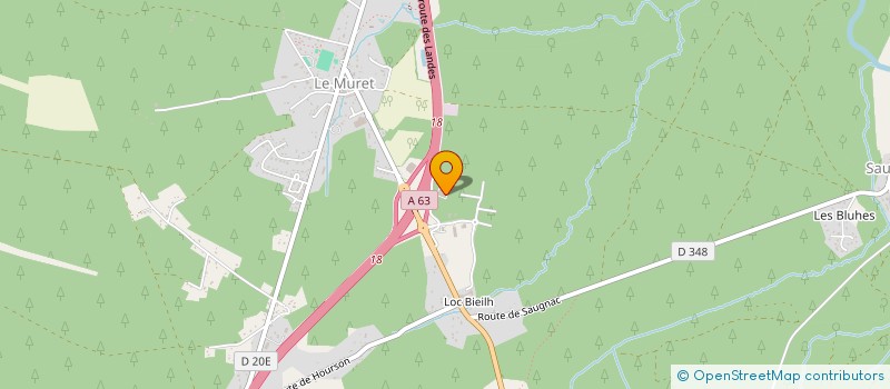 localisation de l'entreprise AQUITAINE FORAGE à SAUGNAC-ET-MURET