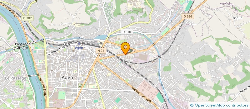 localisation de l'entreprise AQUITAINE FORMATION INSERTION PROFESSIONNELLE  AGEN