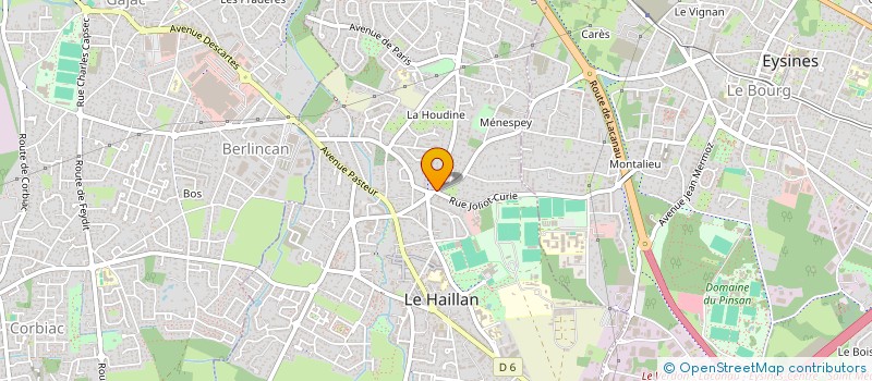 localisation de l'entreprise AQUITAINE FROID ELECTRO CLIMAT SERVICE à LE HAILLAN