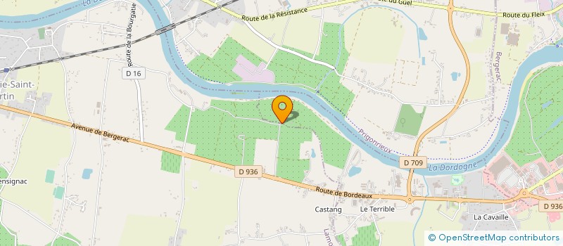 localisation de l'entreprise AQUITAINE GEOMEMBRANE  ST-LAURENT DES VIGN