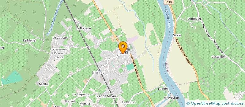 localisation de l'entreprise AQUITAINE HARMONIE  BARSAC