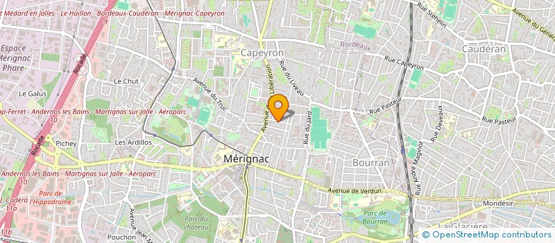 localisation de l'entreprise AQUITAINE IMMO 33  MERIGNAC