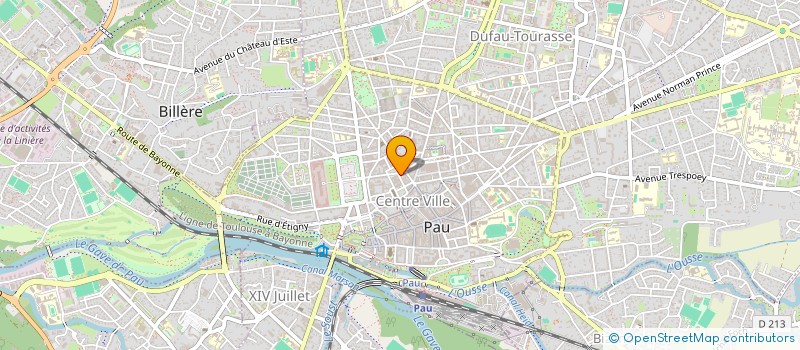 localisation de l'entreprise AQUITAINE IMMOBILIER à PAU