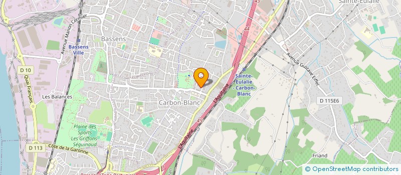 localisation de l'entreprise AQUITAINE INCENDIE SECURITE  CARBON-BLANC