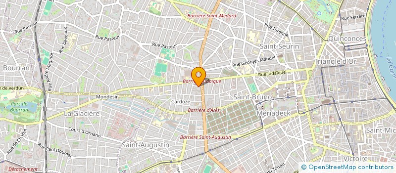 localisation de l'entreprise AQUITAINE INVEST IMMO à BORDEAUX