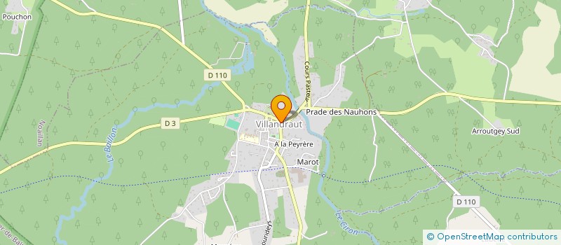 localisation de l'entreprise AQUITAINE J F S T à VILLANDRAUT