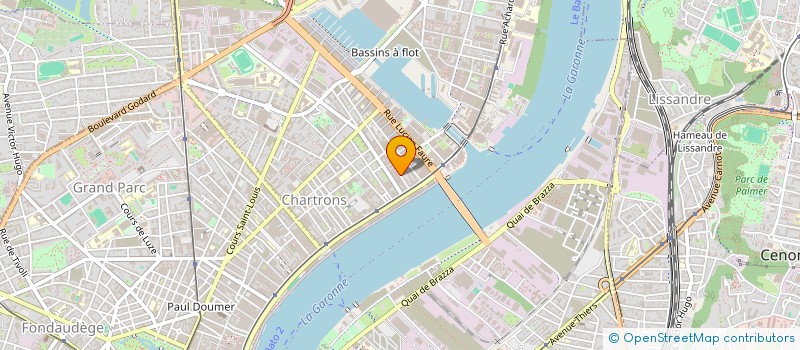 localisation de l'entreprise AQUITAINE JAZZ ET CHANSONS  BORDEAUX