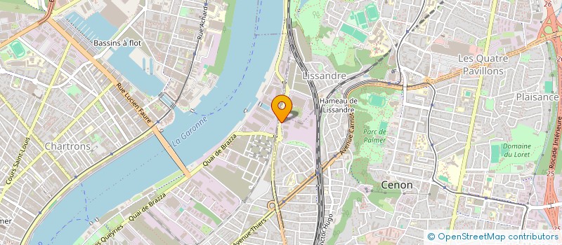 localisation de l'entreprise AQUITAINE JP TRANSPORT  CENON