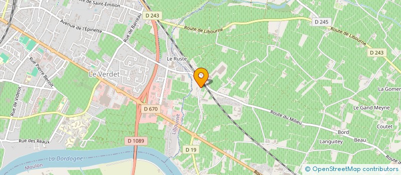 localisation de l'entreprise AQUITAINE LA MAIN VERTE à SAINT-EMILION