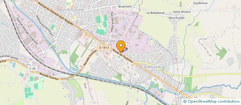 localisation de l'entreprise AQUITAINE LANEYRIE SERVICES  BON-ENCONTRE