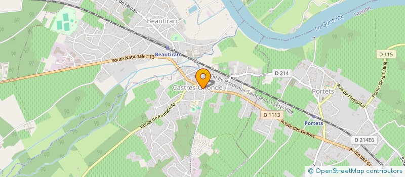 localisation de l'entreprise AQUITAINE LBTP  CASTRES-GIRONDE