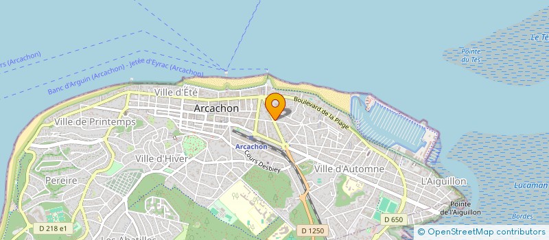 localisation de l'entreprise AQUITAINE LIBAN  ARCACHON