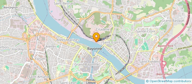 localisation de l'entreprise AQUITAINE LOCATION AUTOMOBILES à BAYONNE