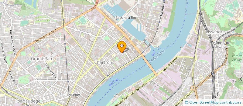 localisation de l'entreprise AQUITAINE LOISIRS SPECTACLES à BORDEAUX