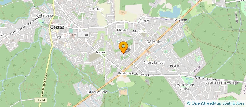 localisation de l'entreprise AQUITAINE MANUTENTION  CESTAS