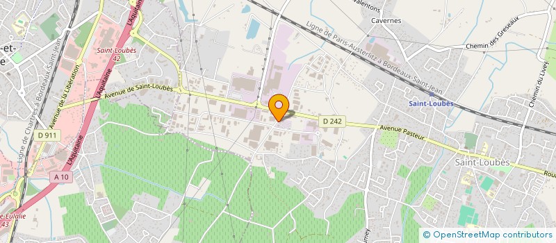 localisation de l'entreprise AQUITAINE MANUTENTION SA à SAINT-LOUBES