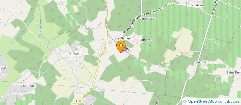 localisation de l'entreprise AQUITAINE MARKETING INTERNATIONAL  CURSAN