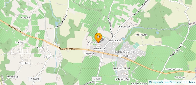 localisation de l'entreprise AQUITAINE MATERIAUX à BARON