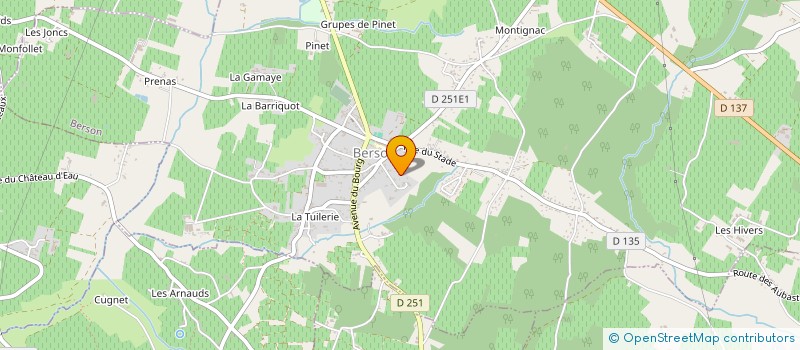 localisation de l'entreprise AQUITAINE MENUISERIE INDUSTRIELLE  BERSON