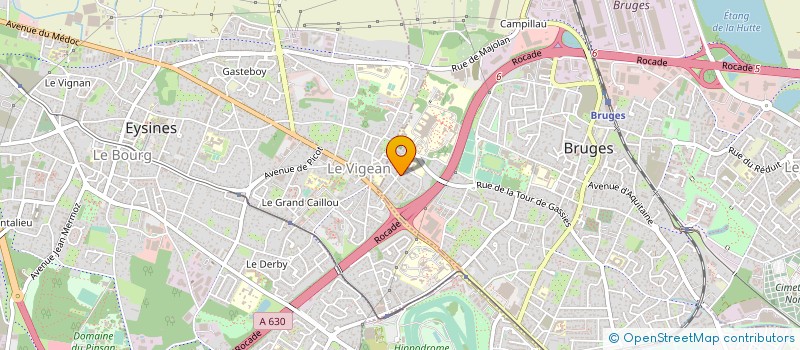 localisation de l'entreprise AQUITAINE MENUISERIES à BRUGES