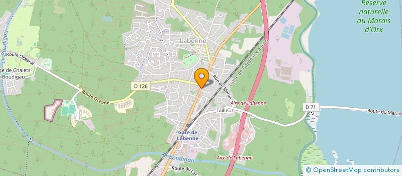 localisation de l'entreprise AQUITAINE NEGOCE BOIS  LABENNE