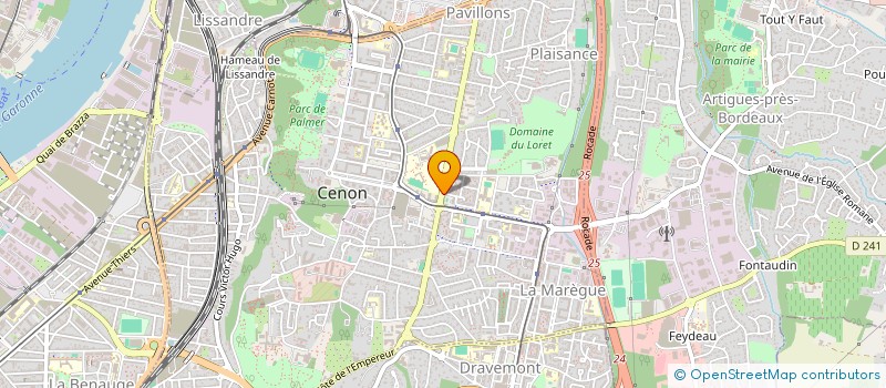 localisation de l'entreprise AQUITAINE NET SERVICE à CENON