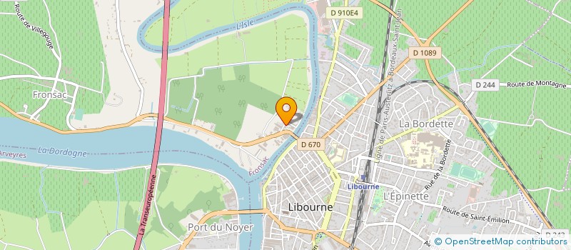localisation de l'entreprise AQUITAINE NETTOYAGE à FRONSAC