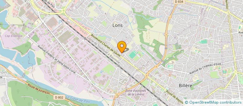 localisation de l'entreprise AQUITAINE NETTOYAGE à LONS