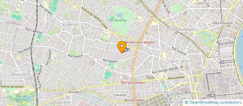 localisation de l'entreprise AQUITAINE ORGANISATION à BORDEAUX