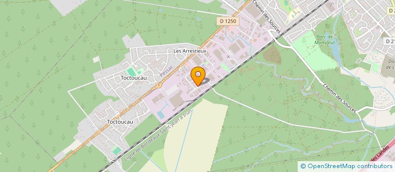 localisation de l'entreprise AQUITAINE OUVERTURES à CESTAS