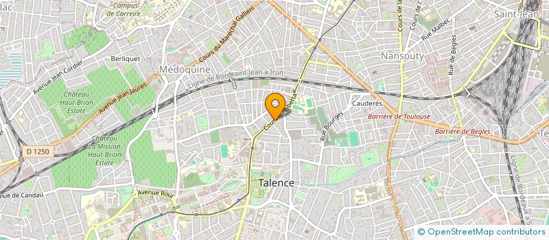 localisation de l'entreprise AQUITAINE PATRIMOINE GESTION LOCATIVE  TALENCE