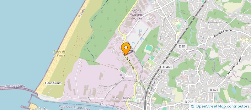 localisation de l'entreprise AQUITAINE PEINTURE  TARNOS